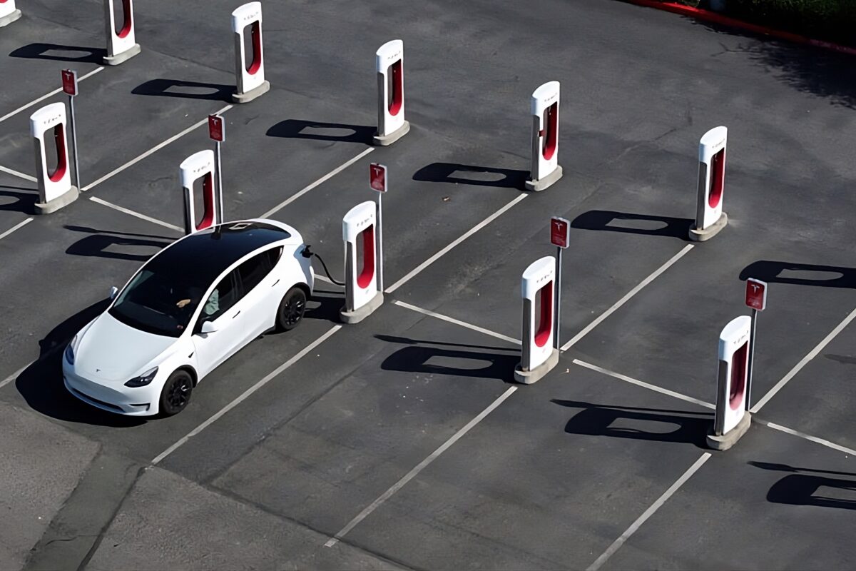 Tesla superchargers looking a bit abandoned and forgotten