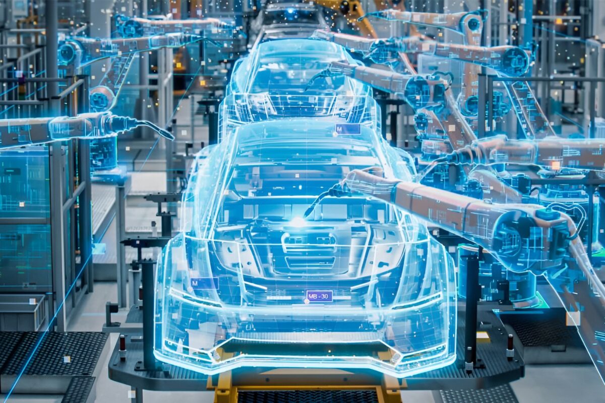 Generative AI engineering vehicle manfacture EV digital twin